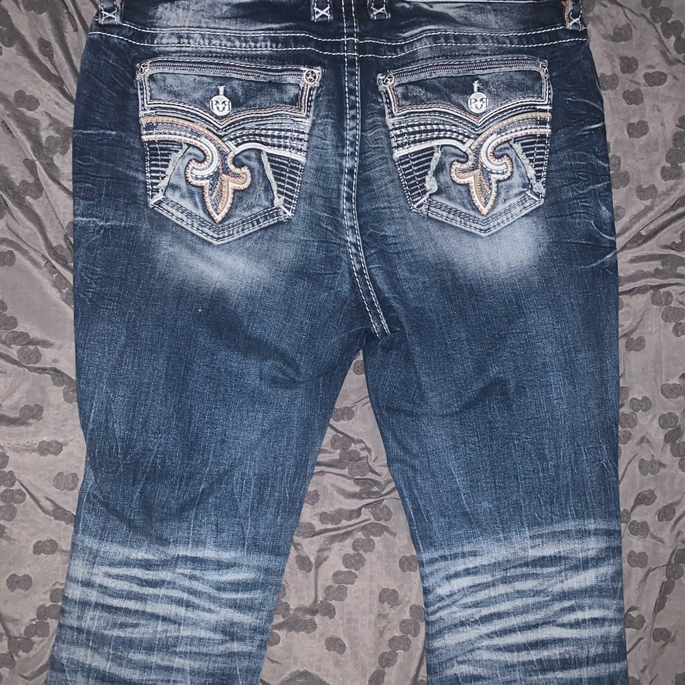 🚫SOLD🚫 New Women’s Rock Revival Sosie Mid-Rise Straight Jeans - Picture 8 of 15